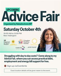 Free Advice Fair for Croydon E