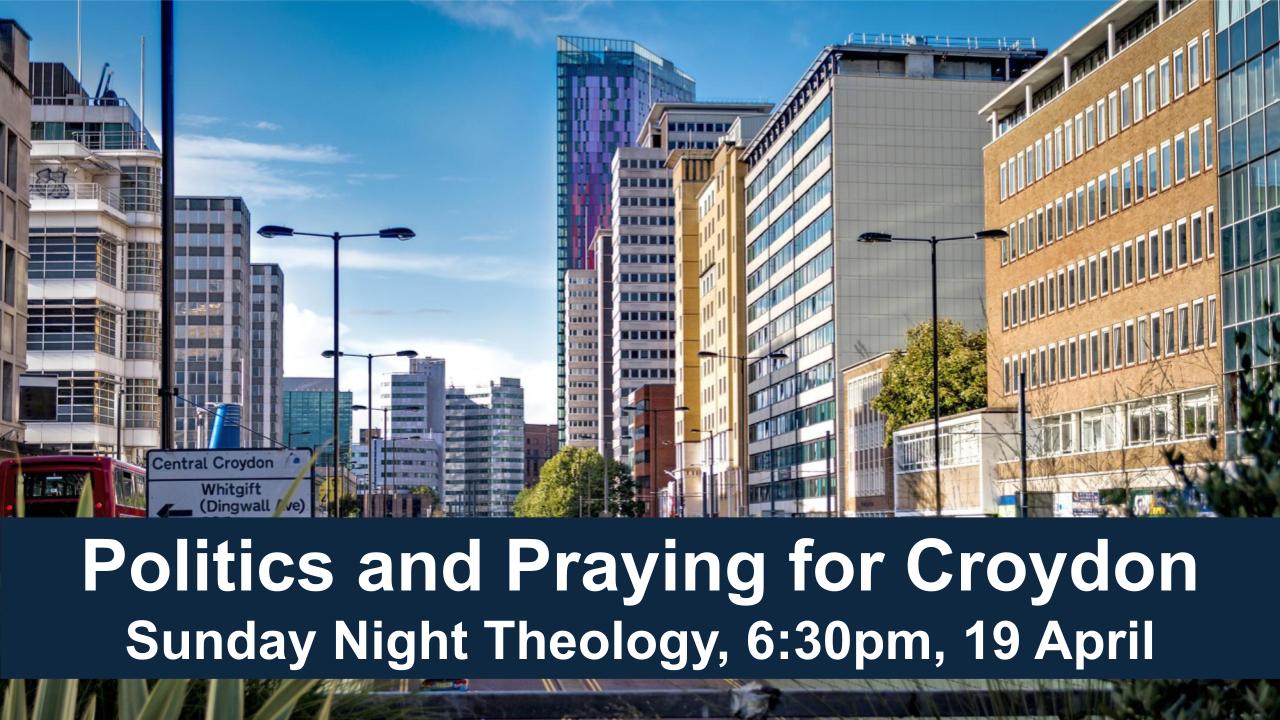 April 2026 Politics and Praying